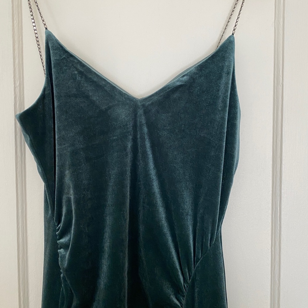 & Other Stories velvet midi dress